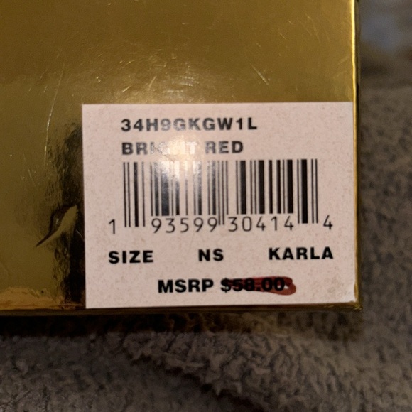 Red Michael Kors Wristlet- NWT - Picture 2 of 2